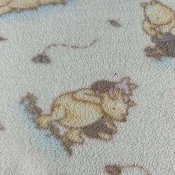 Disney Classic Pooh Fleece Baby Blanket 2006 Winnie The Pooh & Piglet Polyester‎ - Picture 4 of 12